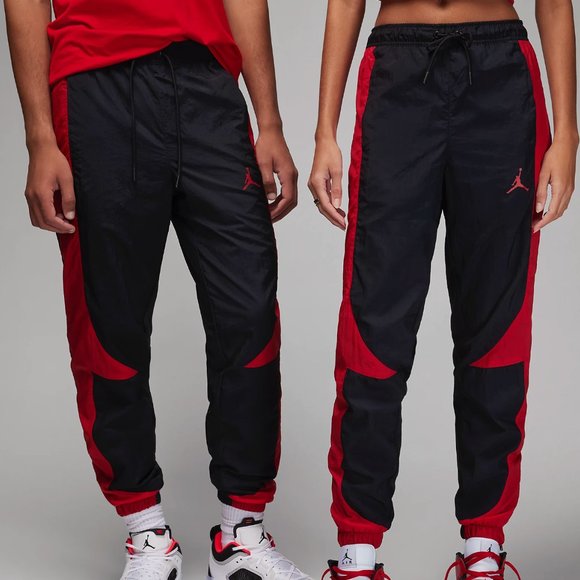 Joggers Jordan Sport Jam - Warm Up Pants - Black/Red - Mens S - Picture 1 of 6
